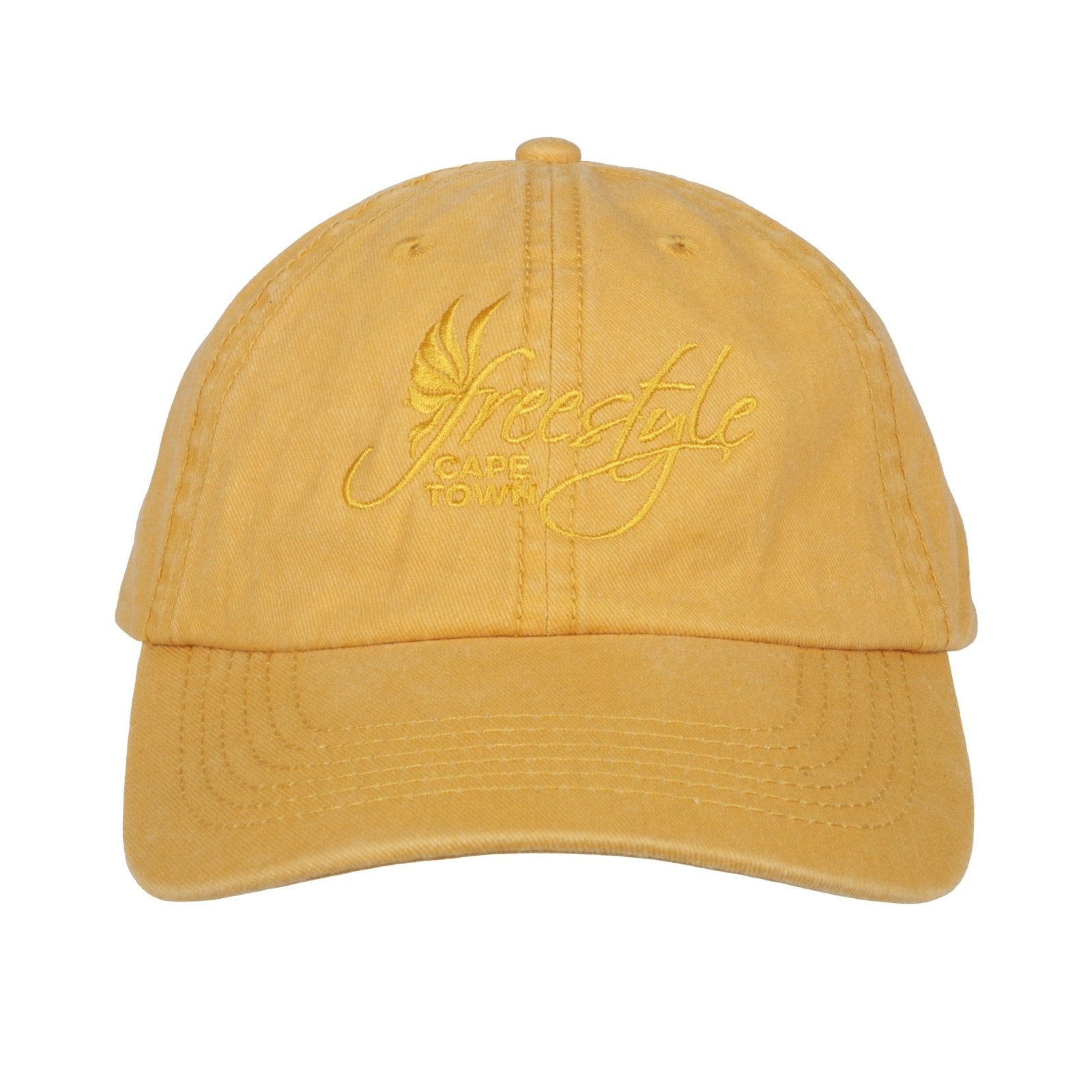 Peak Cap Mustard 100% Cotton - Freestyle SA Proudly local leather boots veldskoens vellies leather shoes suede veldskoens
