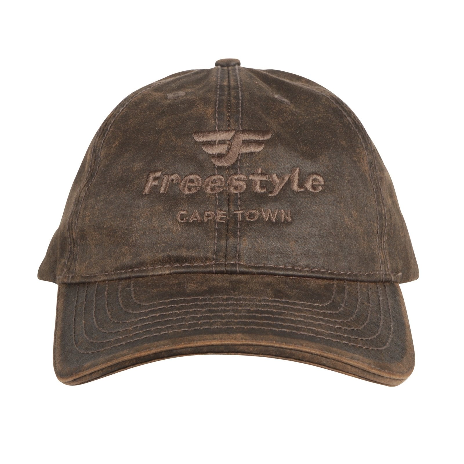 Peak Cap Waxed Brown 100% Cotton