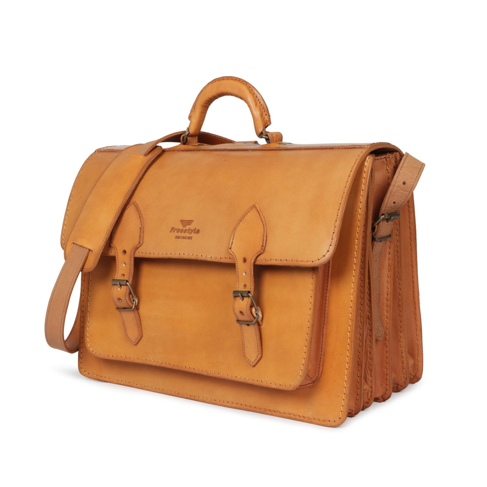 Scholar School Edition vegetable-tanned leather satchel - Freestyle SA Proudly local leather boots veldskoens vellies leather shoes suede veldskoens
