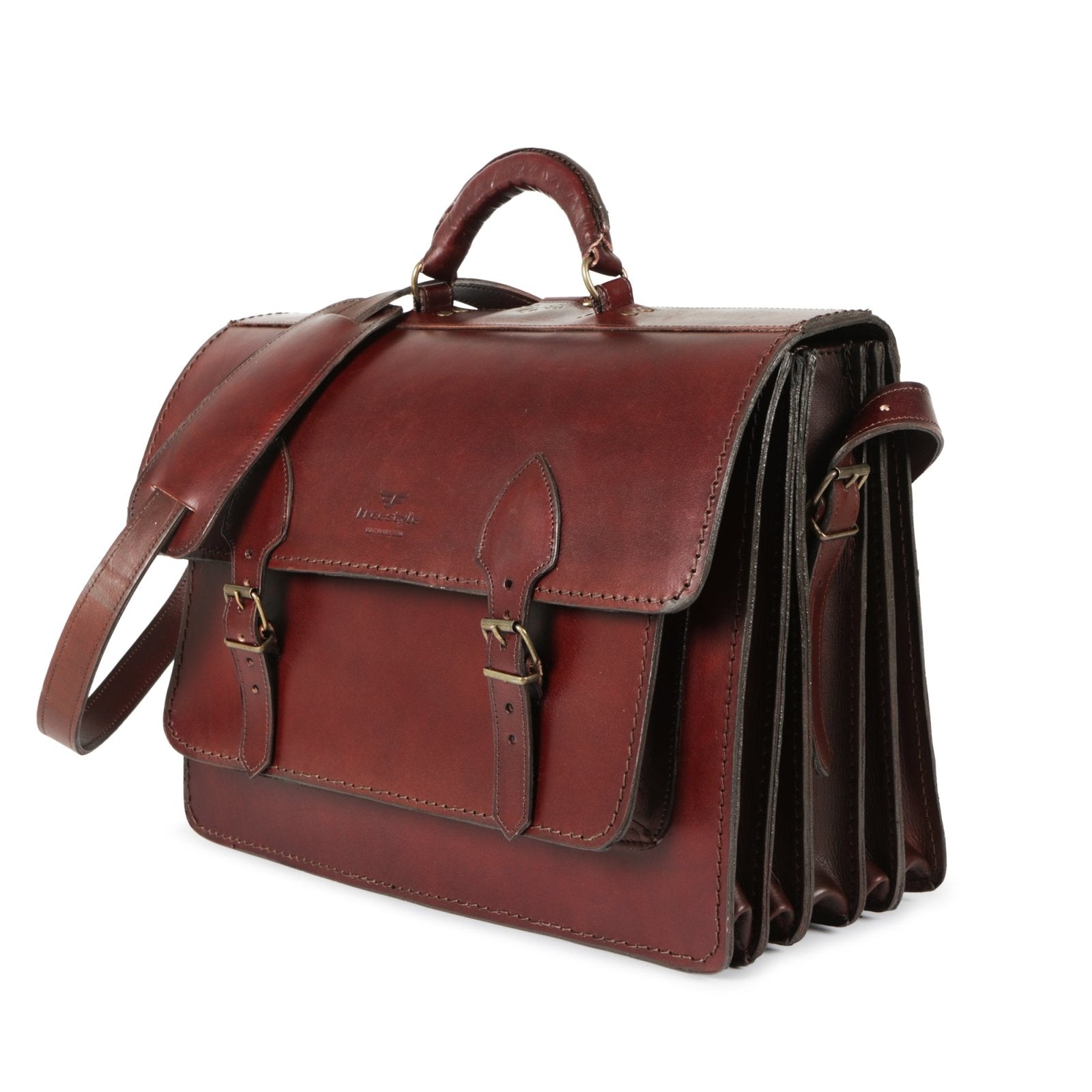 Scholar School Edition vegetable-tanned leather satchel - Freestyle SA Proudly local leather boots veldskoens vellies leather shoes suede veldskoens