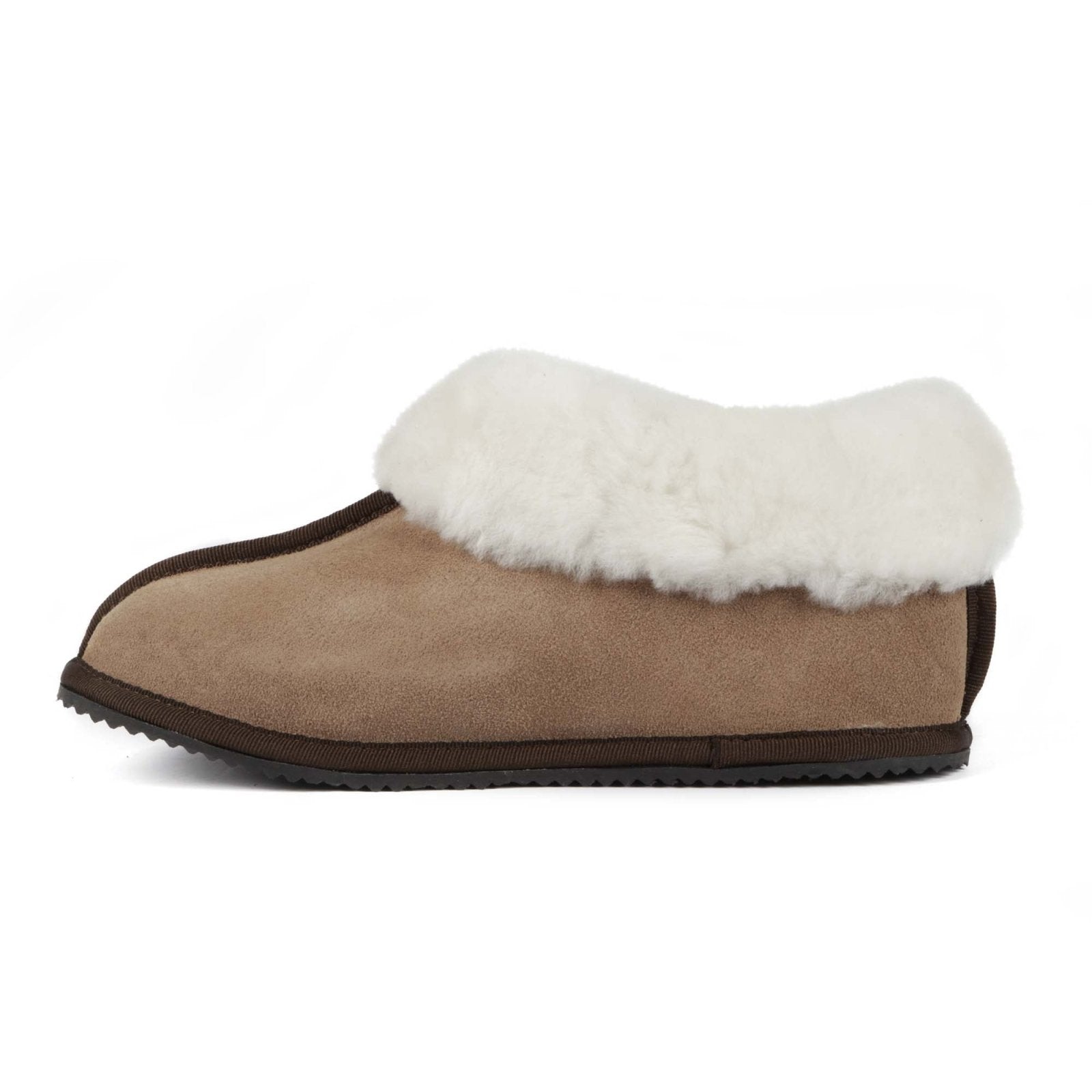 Sneeubok Ladies Premium Suede Woolen Slippers - Freestyle SA Proudly local leather boots veldskoens vellies leather shoes suede veldskoens