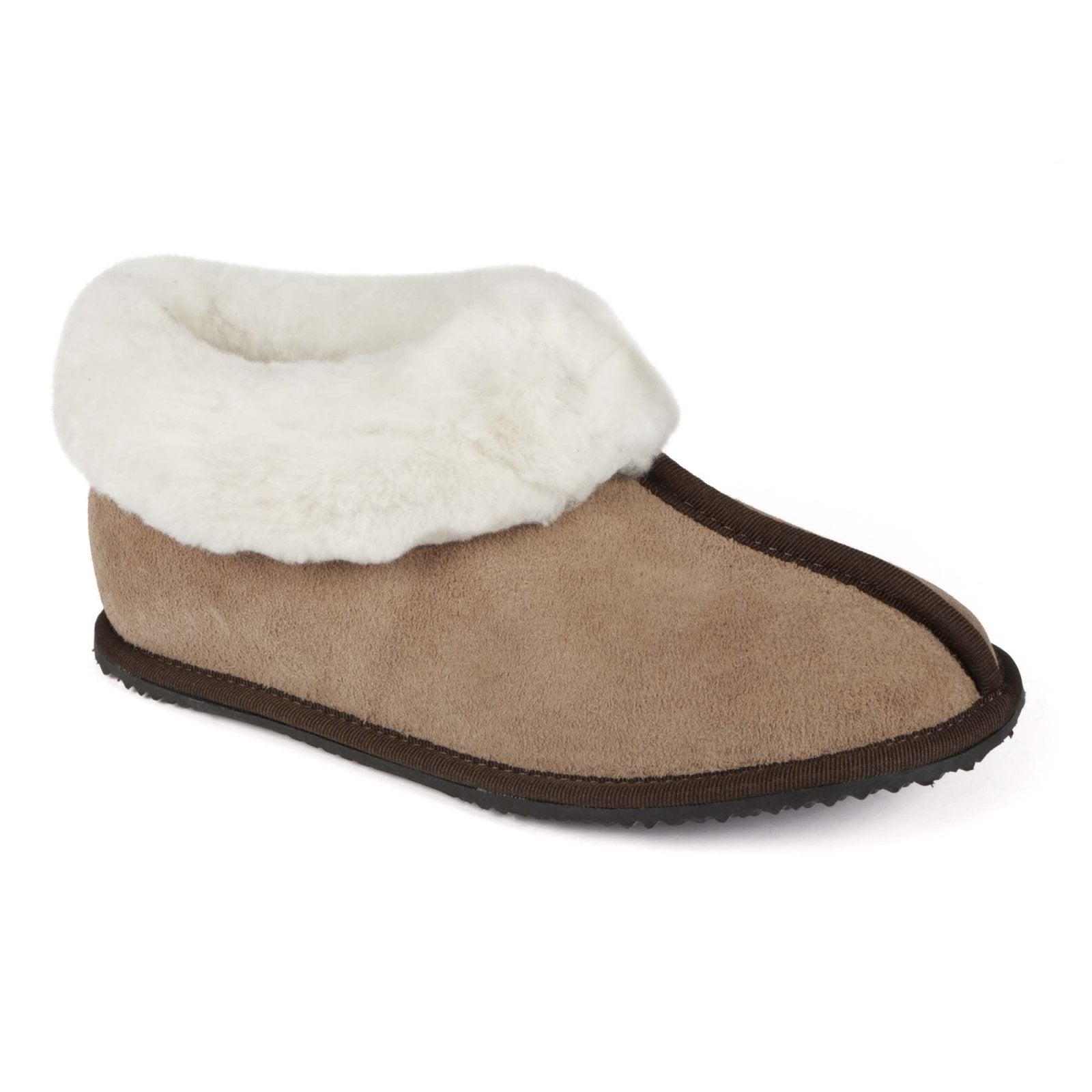 Sneeubok Ladies Premium Suede Woolen Slippers - Freestyle SA Proudly local leather boots veldskoens vellies leather shoes suede veldskoens