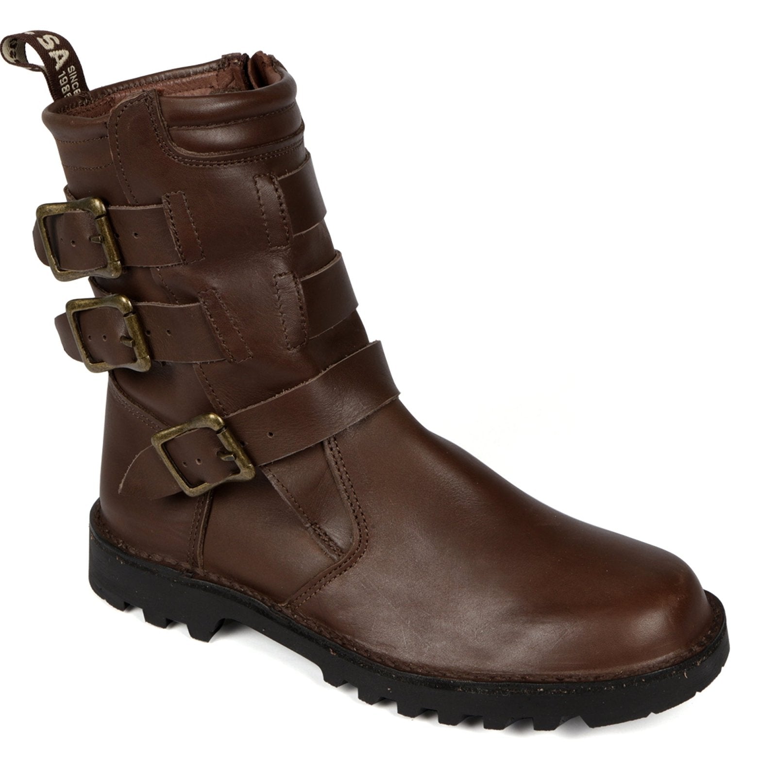 Stormrider Men's Premium 3 Buckle Boot with inside zip - Freestyle SA Proudly local Apparel & Accessories leather boots veldskoens vellies leather shoes suede veldskoens