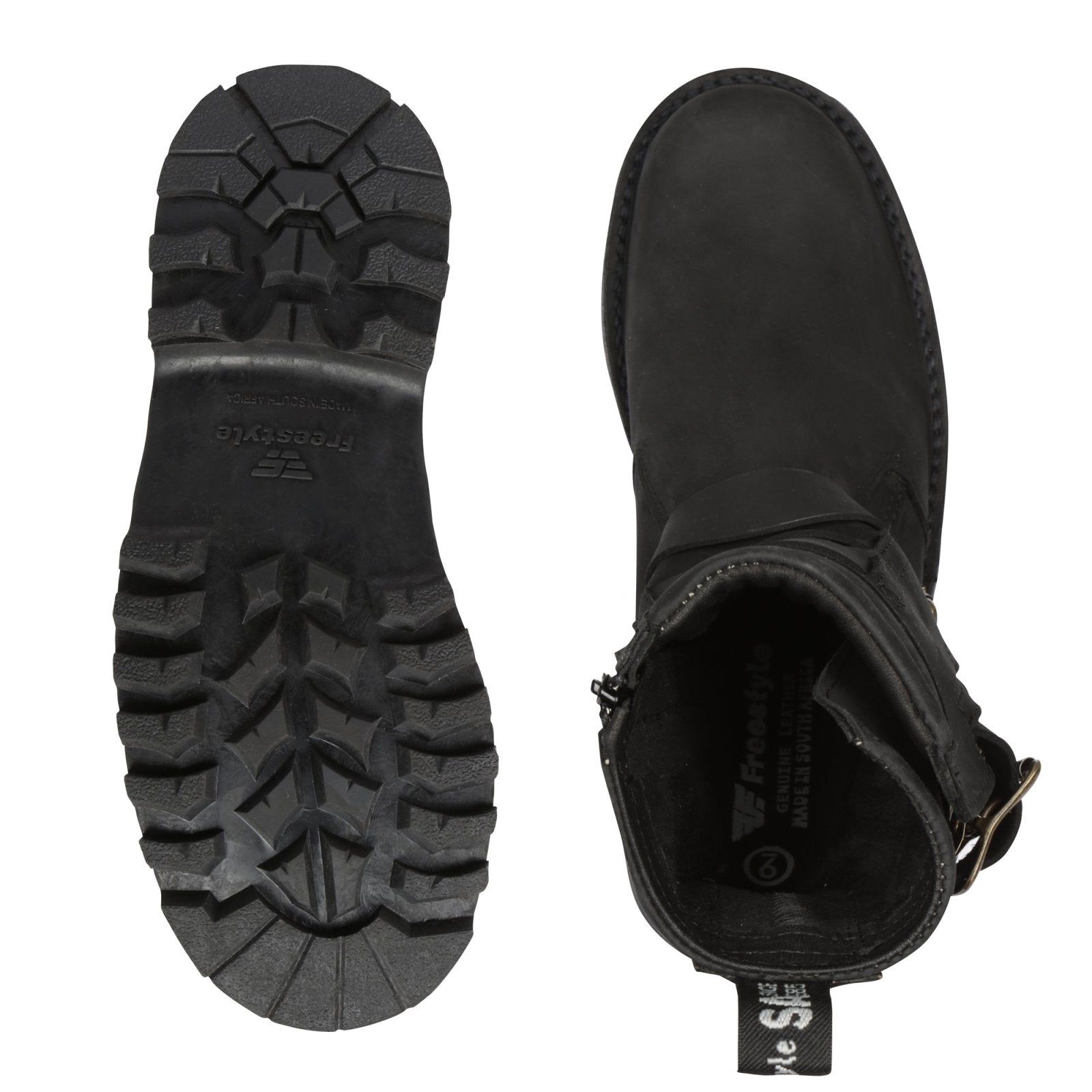 Stormrider Men's Premium 3 Buckle Boot with inside zip - Freestyle SA Proudly local Apparel & Accessories leather boots veldskoens vellies leather shoes suede veldskoens