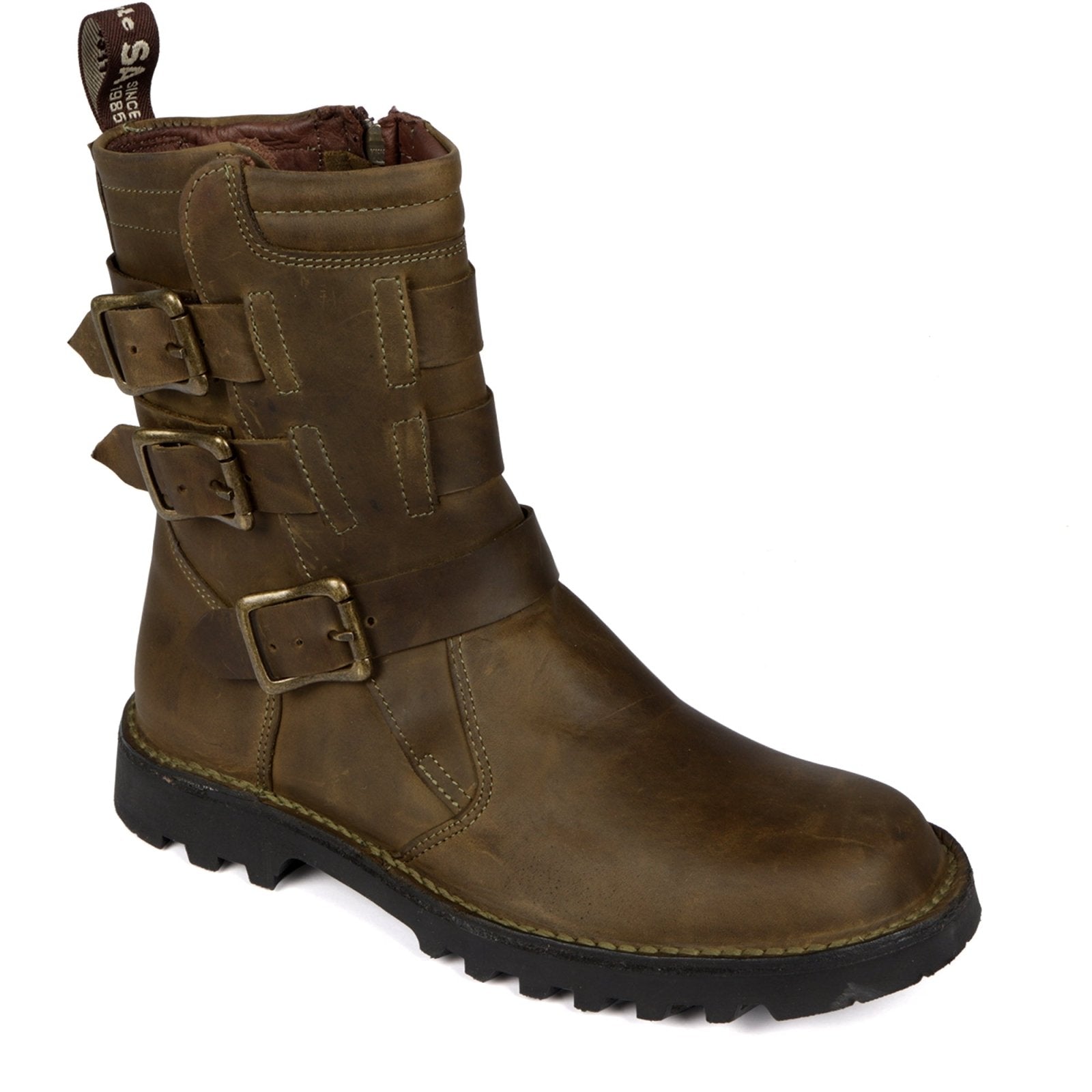 Stormrider Men's Premium 3 Buckle Boot with inside zip