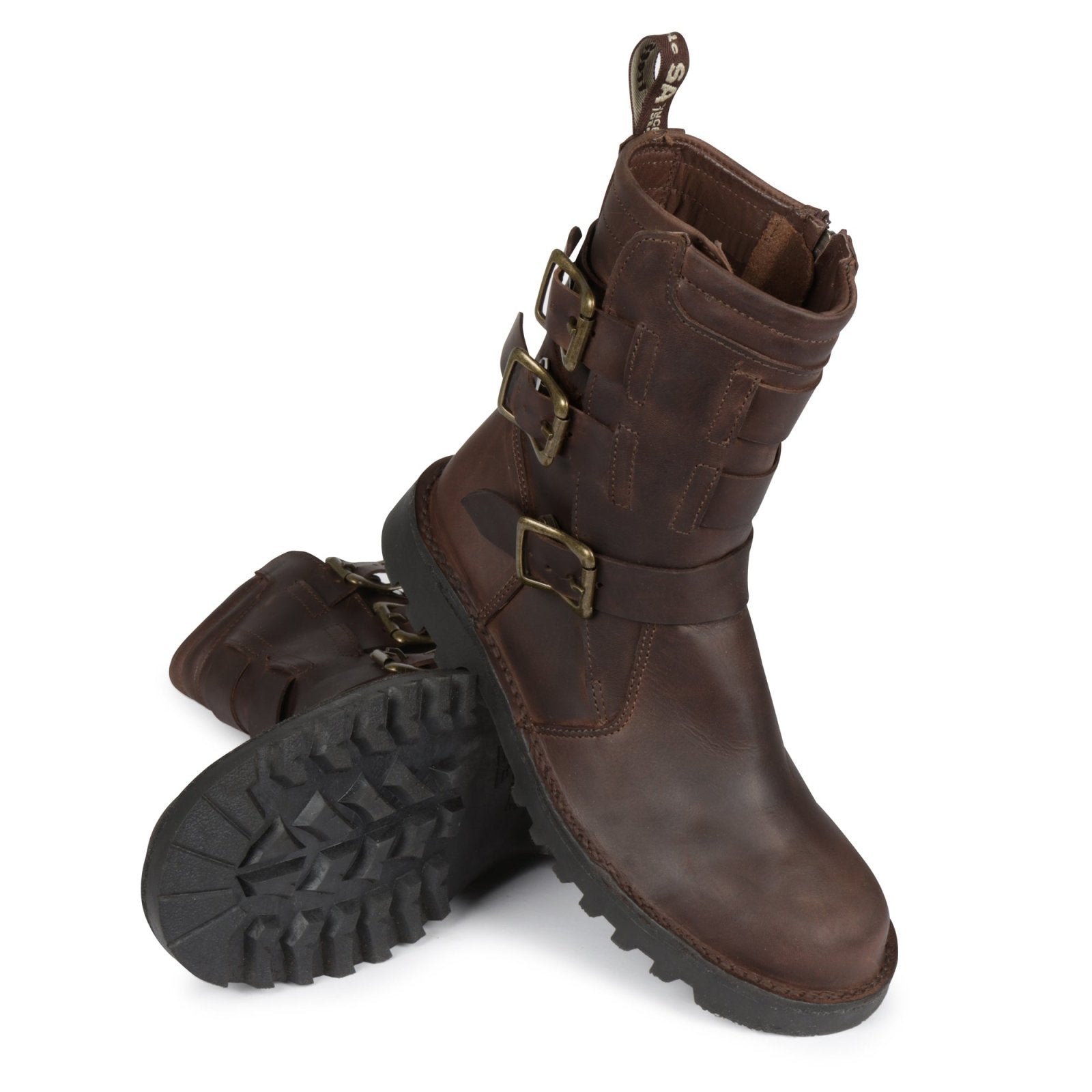 Stormrider Men's Premium 3 Buckle Boot with inside zip - Freestyle SA Proudly local Apparel & Accessories leather boots veldskoens vellies leather shoes suede veldskoens