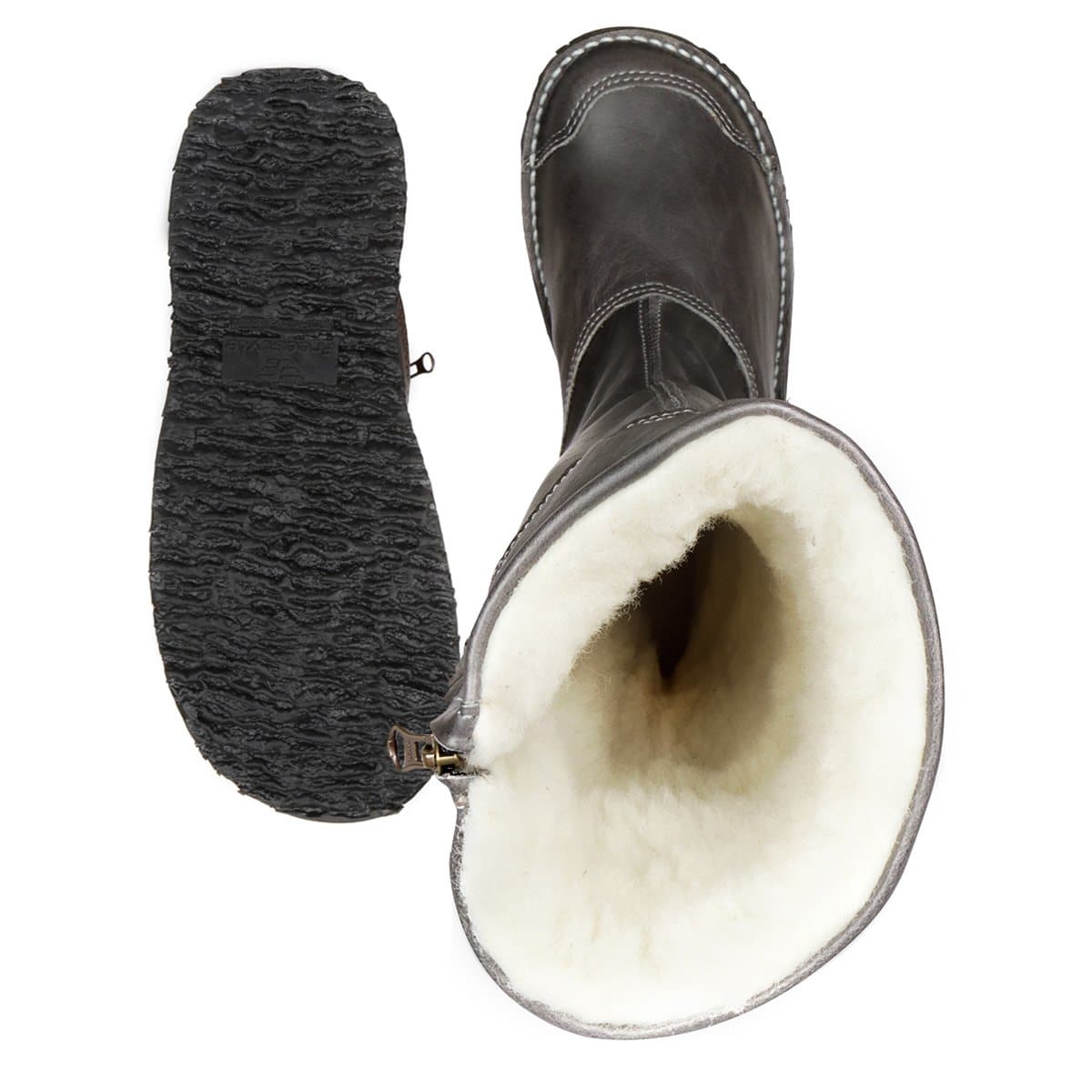Sheepskin lined leather boots hotsell