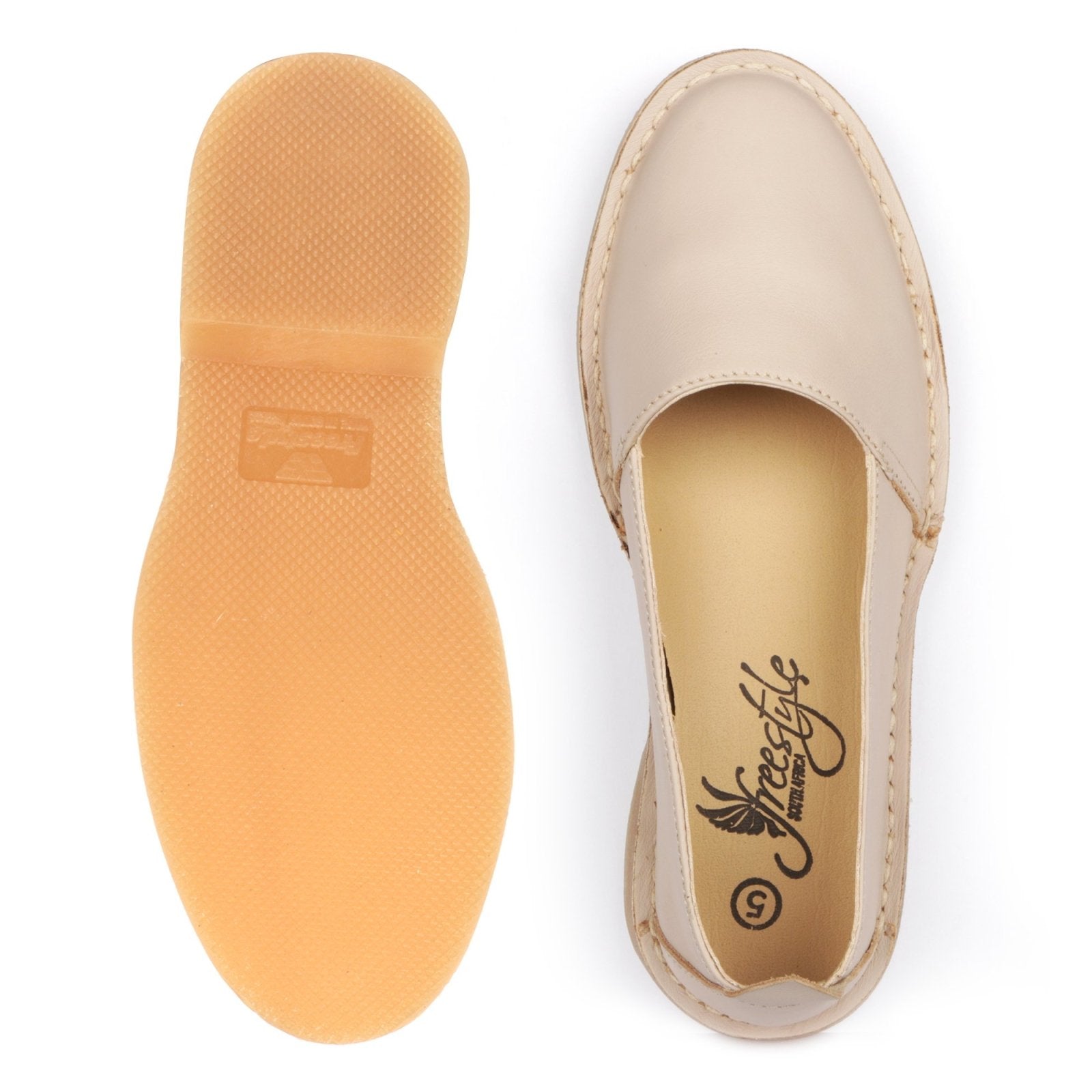 A-Cut Espadrille Premium Leather Summer Slip-on - Freestyle SA Proudly local leather boots veldskoens vellies leather shoes suede veldskoens