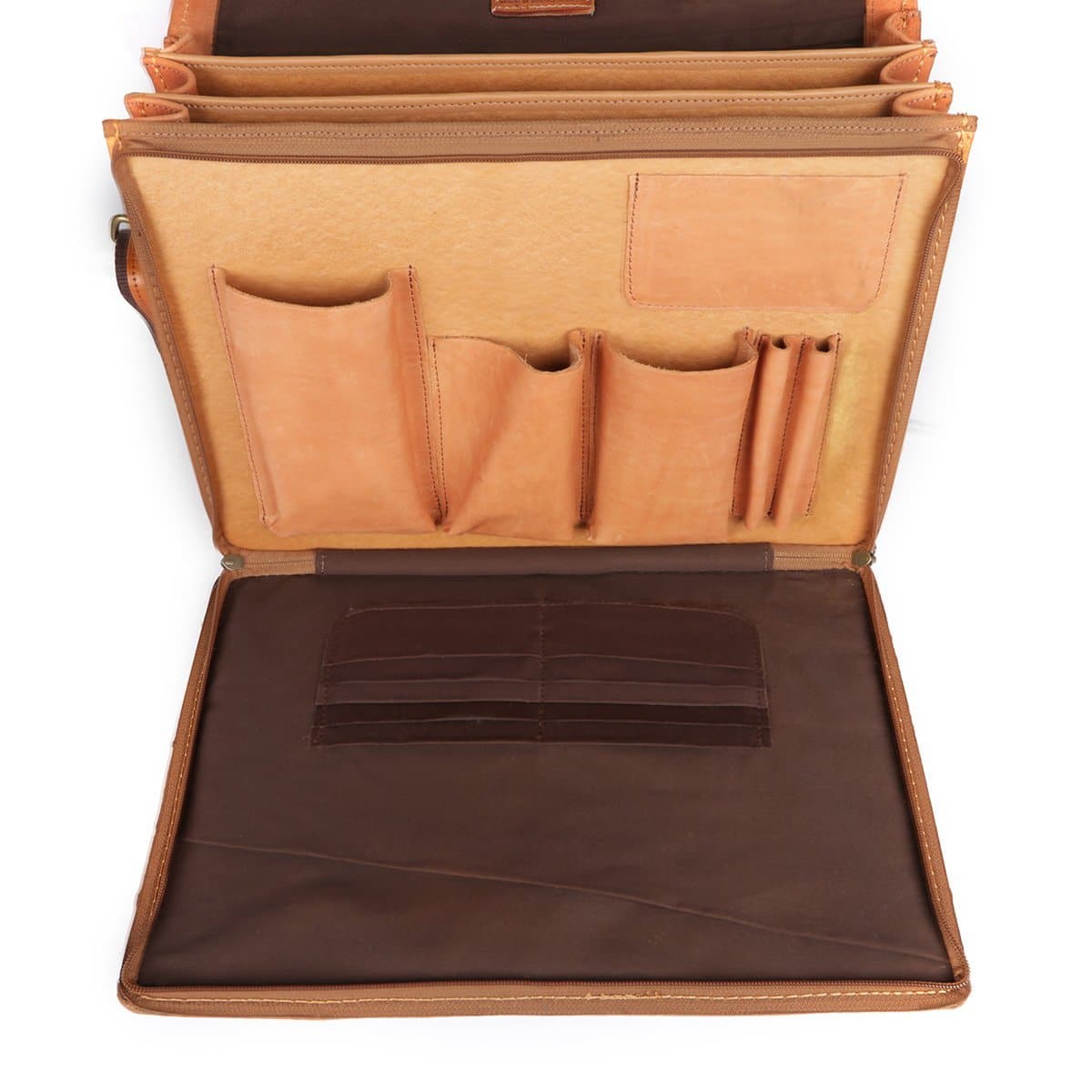 Andre Executive Vegetable-tanned Hand-dyed Premium Leather Briefcase Satchel - Freestyle SA Proudly local leather boots veldskoens vellies leather shoes suede veldskoens