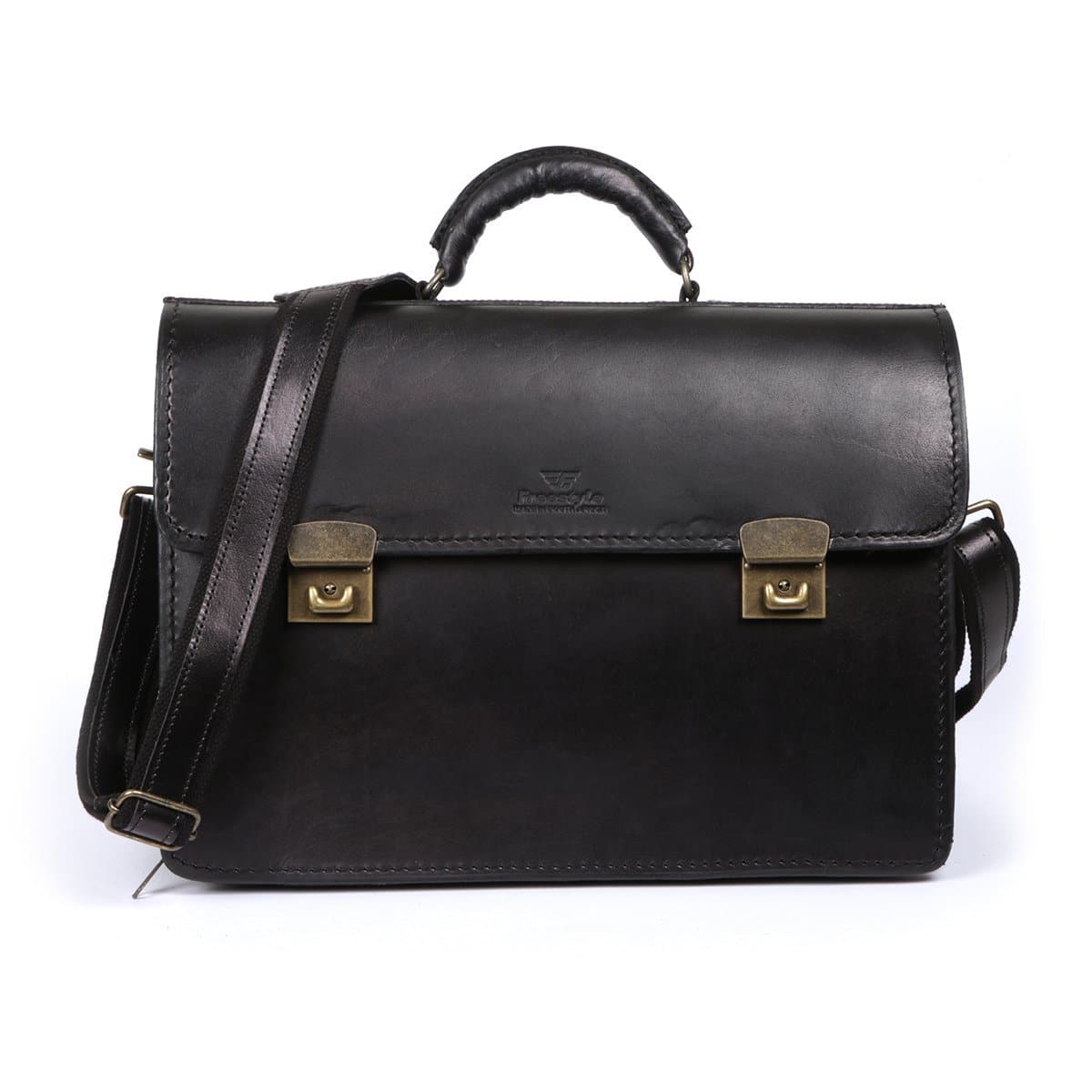 Andre Executive Vegetable-tanned Hand-dyed Premium Leather Briefcase Satchel - Freestyle SA Proudly local leather boots veldskoens vellies leather shoes suede veldskoens