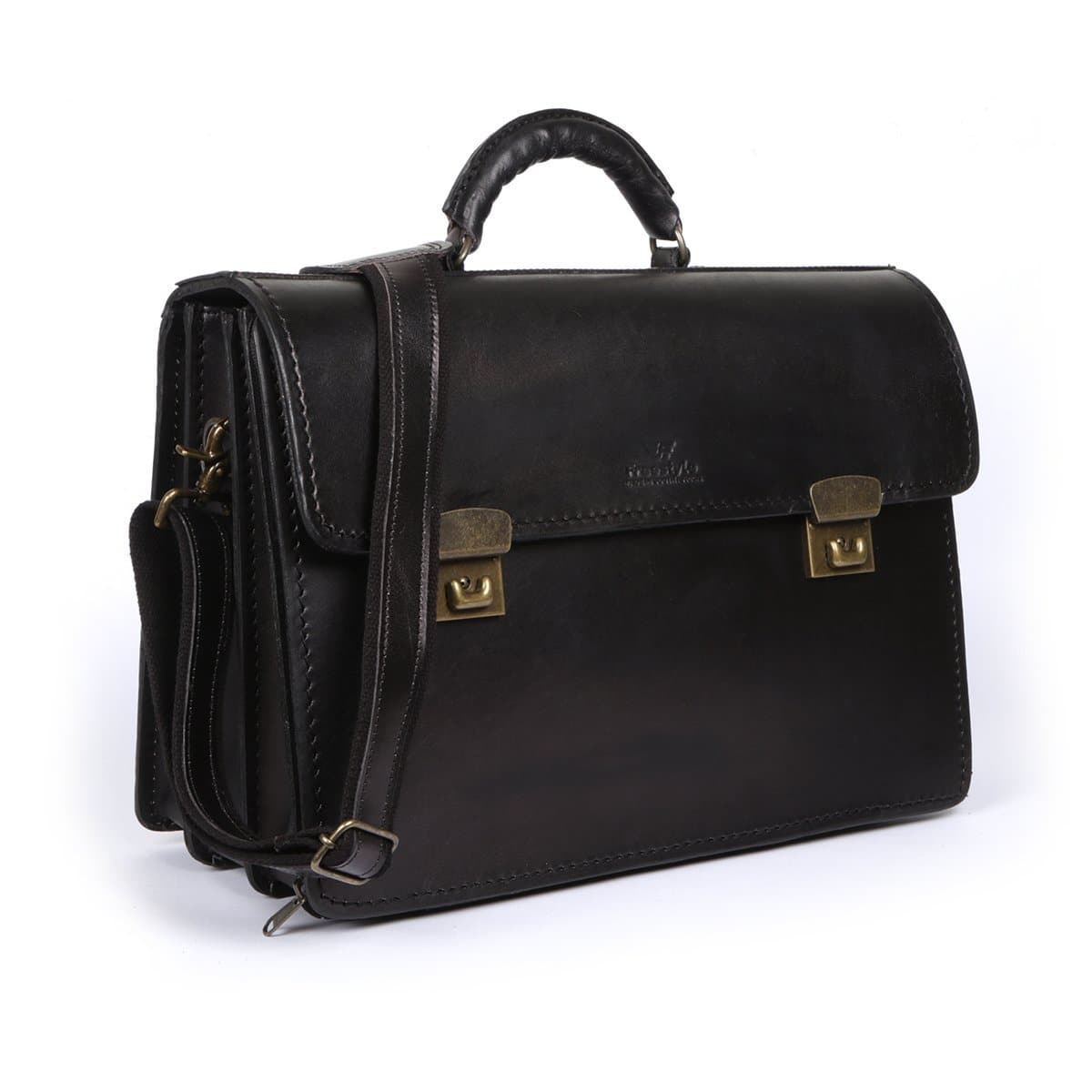Andre Executive Vegetable-tanned Hand-dyed Premium Leather Briefcase Satchel - Freestyle SA Proudly local leather boots veldskoens vellies leather shoes suede veldskoens