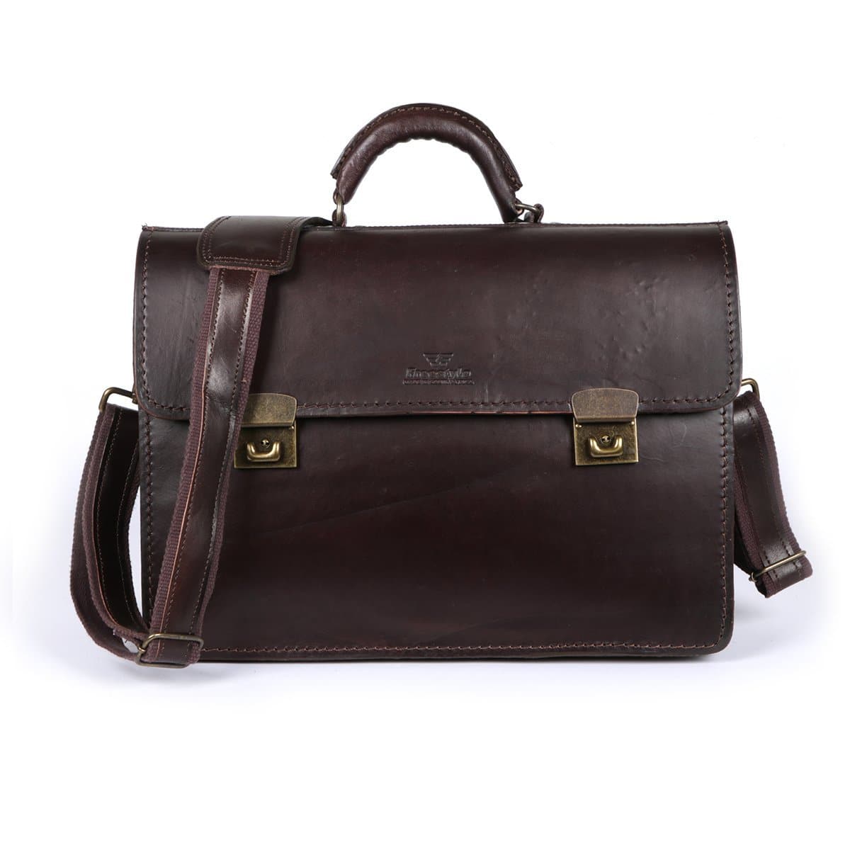 Andre Executive Vegetable-tanned Hand-dyed Premium Leather Briefcase Satchel - Freestyle SA Proudly local leather boots veldskoens vellies leather shoes suede veldskoens