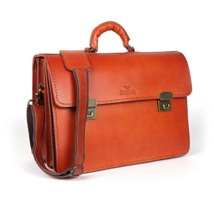 Andre Executive Vegetable-tanned Hand-dyed Premium Leather Briefcase Satchel - Freestyle SA Proudly local leather boots veldskoens vellies leather shoes suede veldskoens