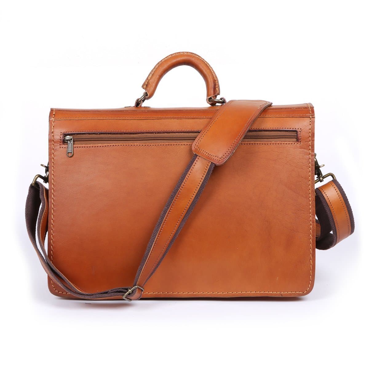 Andre Executive Vegetable-tanned Hand-dyed Premium Leather Briefcase Satchel - Freestyle SA Proudly local leather boots veldskoens vellies leather shoes suede veldskoens