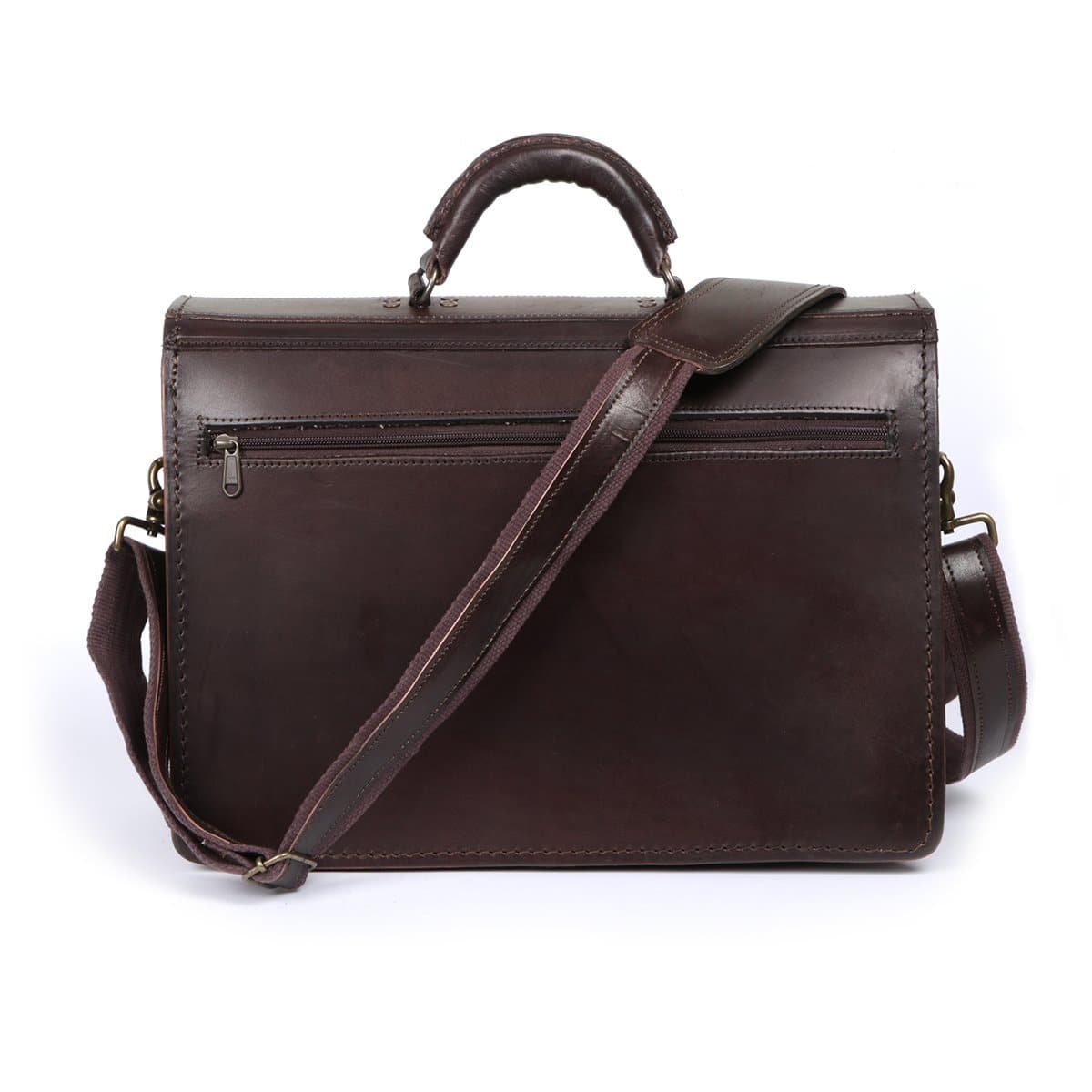 Andre Executive Vegetable-tanned Hand-dyed Premium Leather Briefcase Satchel - Freestyle SA Proudly local leather boots veldskoens vellies leather shoes suede veldskoens
