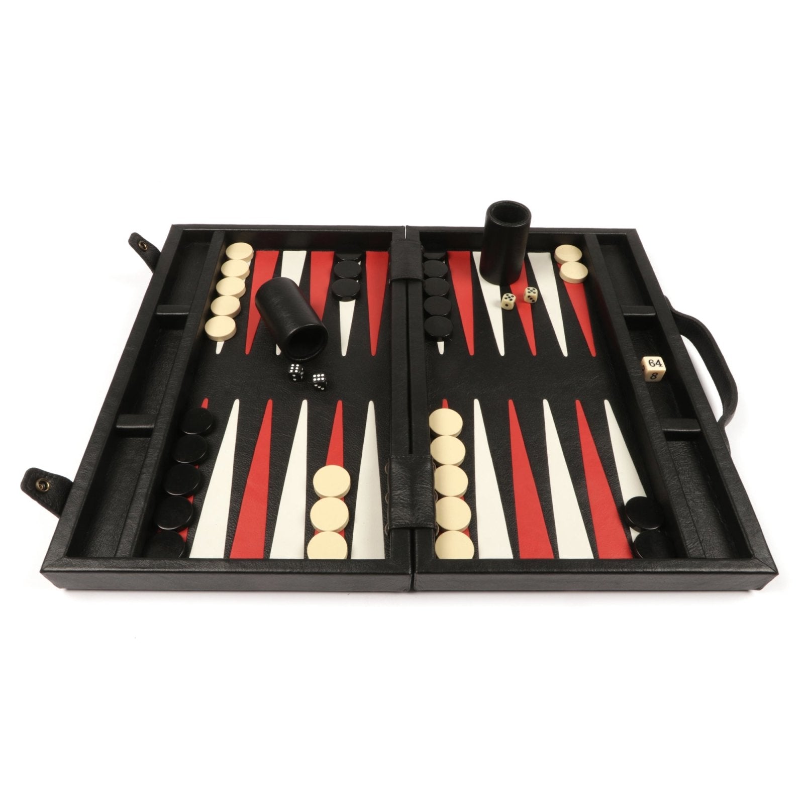 Backgammon Premium leather Boxed Board Set