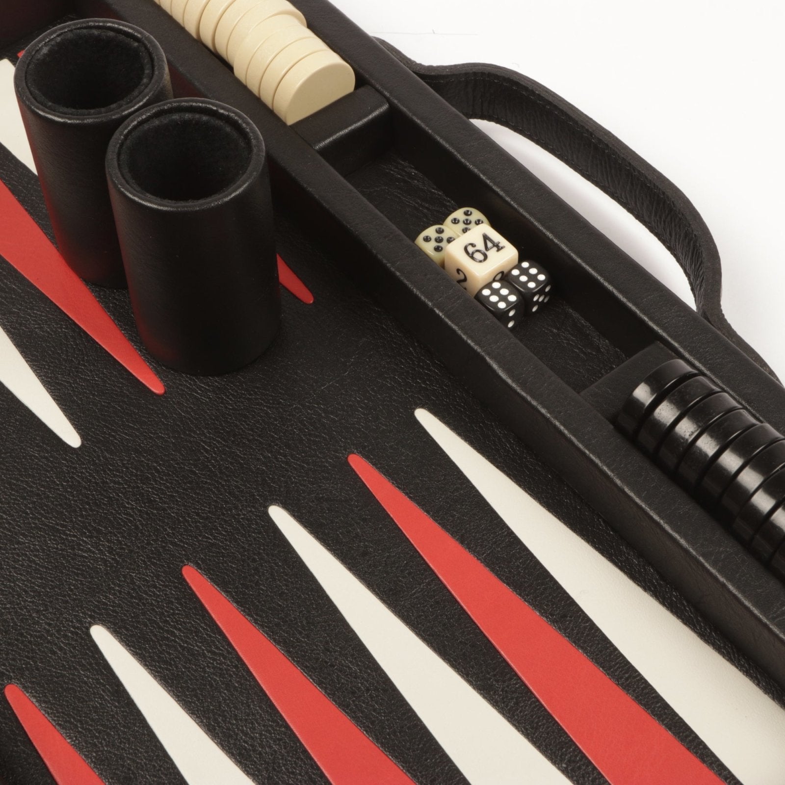 Backgammon Premium leather Boxed Board Set
