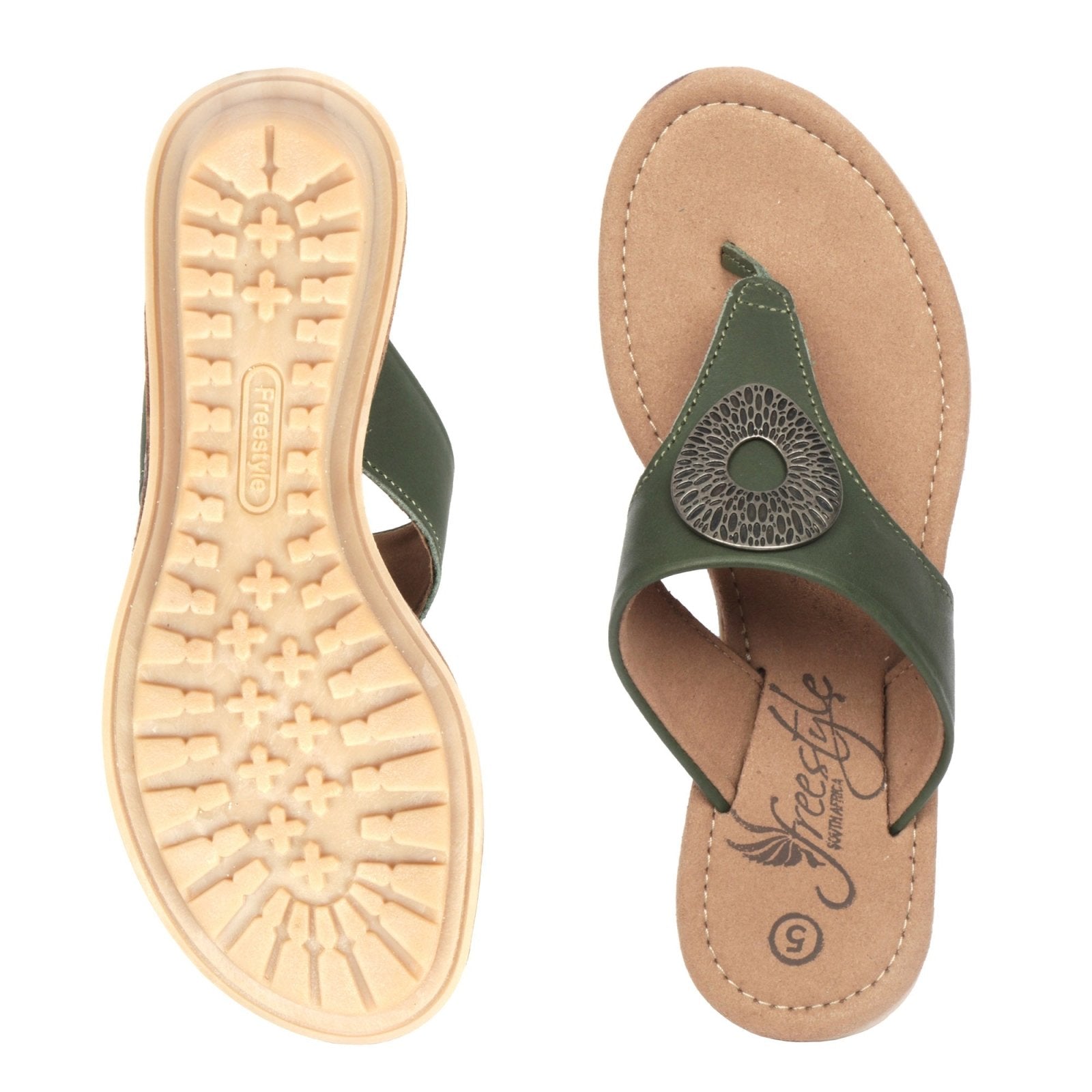 Coral Ladies Premium Leather Summer Sandal - Freestyle SA Proudly local leather boots veldskoens vellies leather shoes suede veldskoens