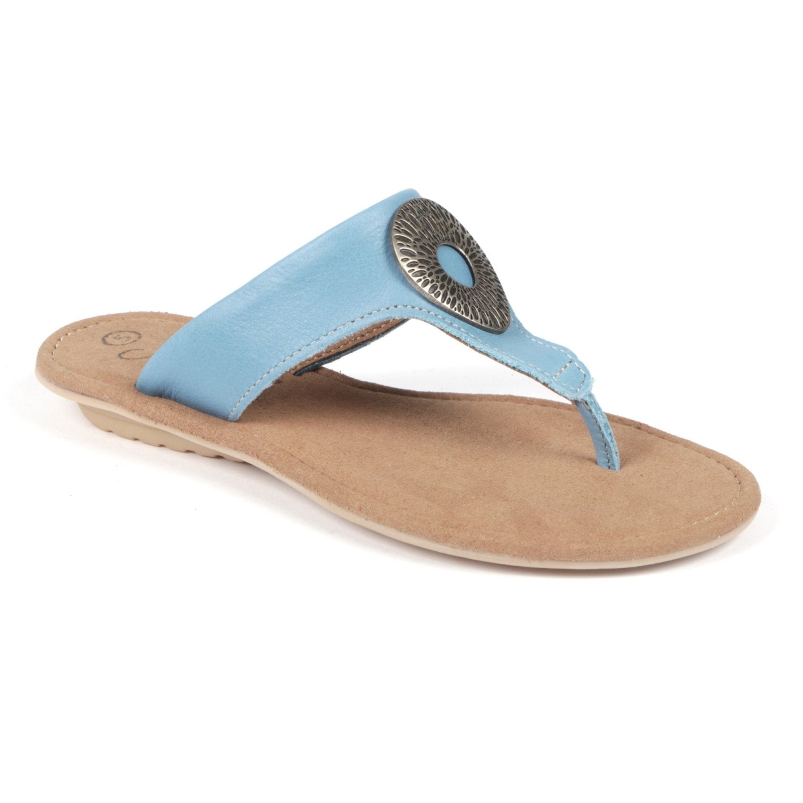 Coral Ladies Premium Leather Summer Sandal - Freestyle SA Proudly local leather boots veldskoens vellies leather shoes suede veldskoens