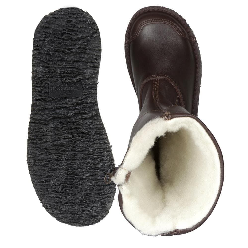 Corrie Wool Lined Premium Leather Boot - Freestyle SA Proudly local leather boots veldskoens vellies leather shoes suede veldskoens