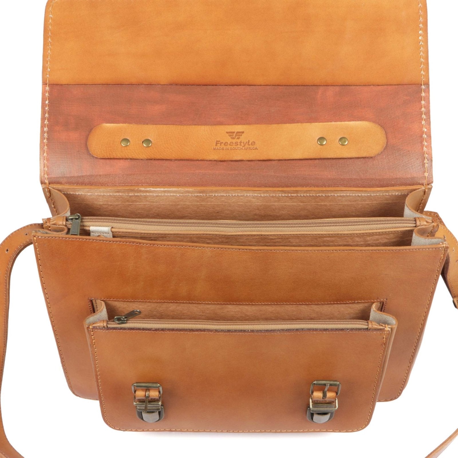 Cronje Vegetable Tanned leather Attache Case - Freestyle SA Proudly local leather boots veldskoens vellies leather shoes suede veldskoens