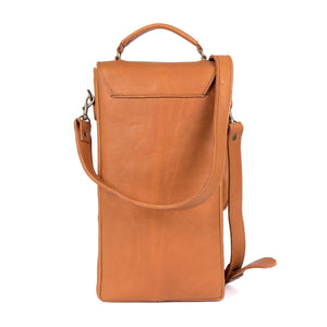 Dionysus Premium Leather Wine Bag - Freestyle SA Proudly local leather boots veldskoens vellies leather shoes suede veldskoens