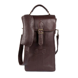 Dionysus Premium Leather Wine Bag - Freestyle SA Proudly local leather boots veldskoens vellies leather shoes suede veldskoens