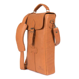 Dionysus Premium Leather Wine Bag - Freestyle SA Proudly local leather boots veldskoens vellies leather shoes suede veldskoens