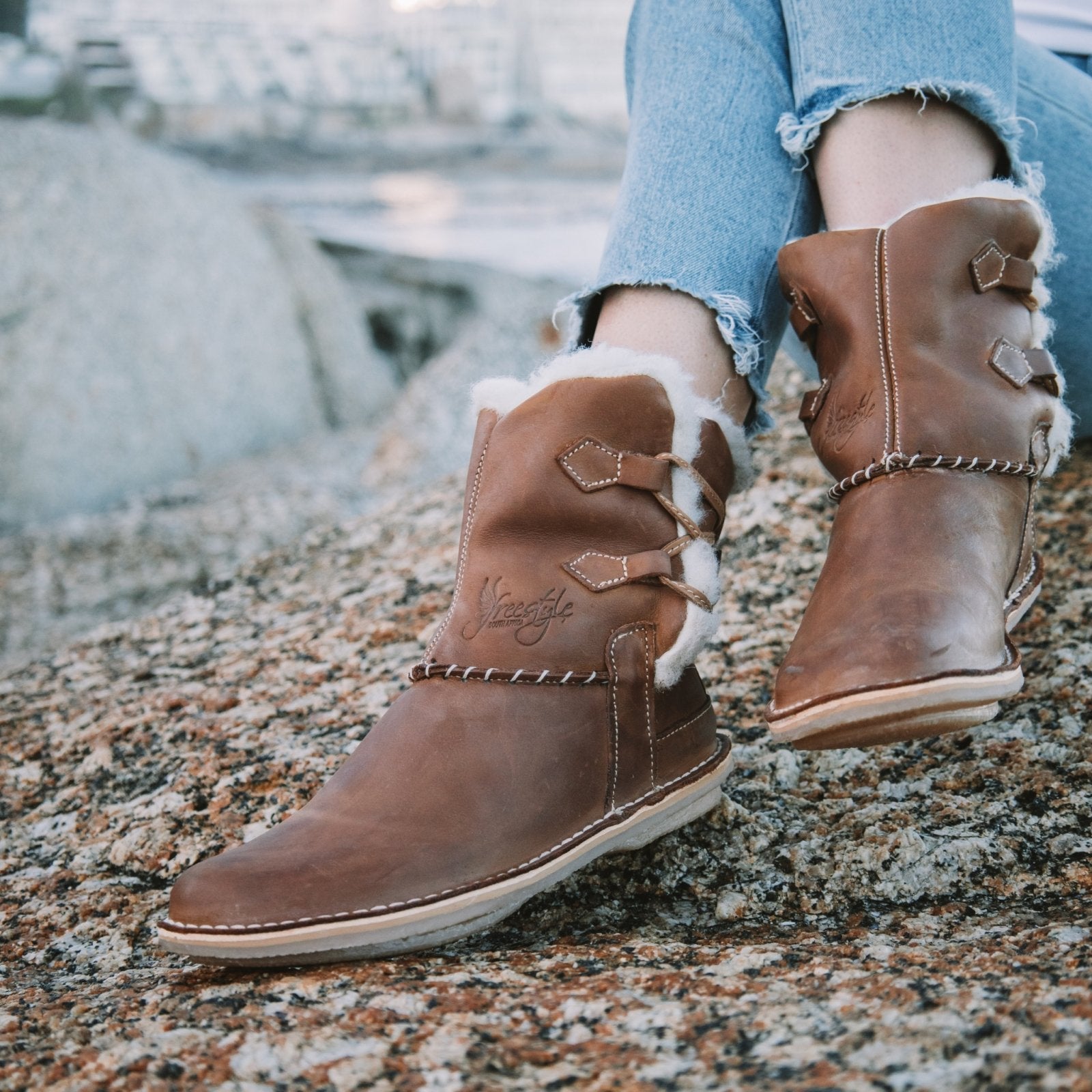 Freestyle Annabelle Locally Handcrafted 100% wool-lined premium leather boot - Freestyle SA Proudly local boots leather boots veldskoens vellies leather shoes suede veldskoens