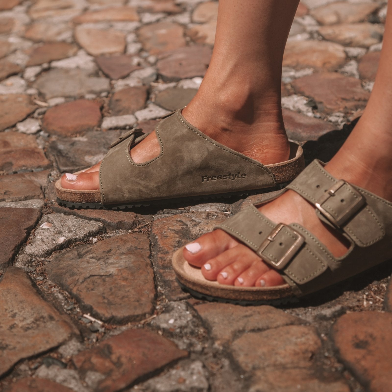 Freestyle Corkies Sophie Ladies Anatomical comfort sandals - Freestyle SA Proudly local leather boots veldskoens vellies leather shoes suede veldskoens