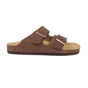 Freestyle Corkies Sophie Ladies Anatomical Premium Leather Sandals - Nubuck Brown - Freestyle SA Proudly local leather boots veldskoens vellies leather shoes suede veldskoens