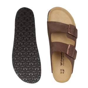 Freestyle Corkies Sophie Ladies Anatomical Premium Leather Sandals - Nubuck Brown - Freestyle SA Proudly local leather boots veldskoens vellies leather shoes suede veldskoens