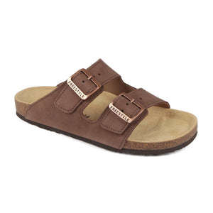 Freestyle Corkies Sophie Ladies Anatomical Premium Leather Sandals - Nubuck Brown - Freestyle SA Proudly local leather boots veldskoens vellies leather shoes suede veldskoens