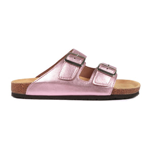 Freestyle Corkies Sophie Ladies Anatomical Premium Metallic Leather sandals - Freestyle SA Proudly local leather boots veldskoens vellies leather shoes suede veldskoens