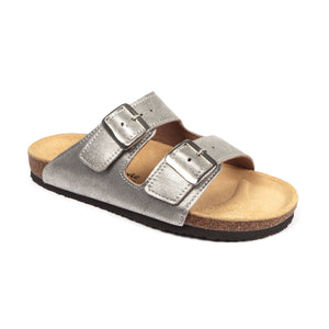 Freestyle Corkies Sophie Ladies Anatomical Premium Metallic Leather sandals - Freestyle SA Proudly local leather boots veldskoens vellies leather shoes suede veldskoens