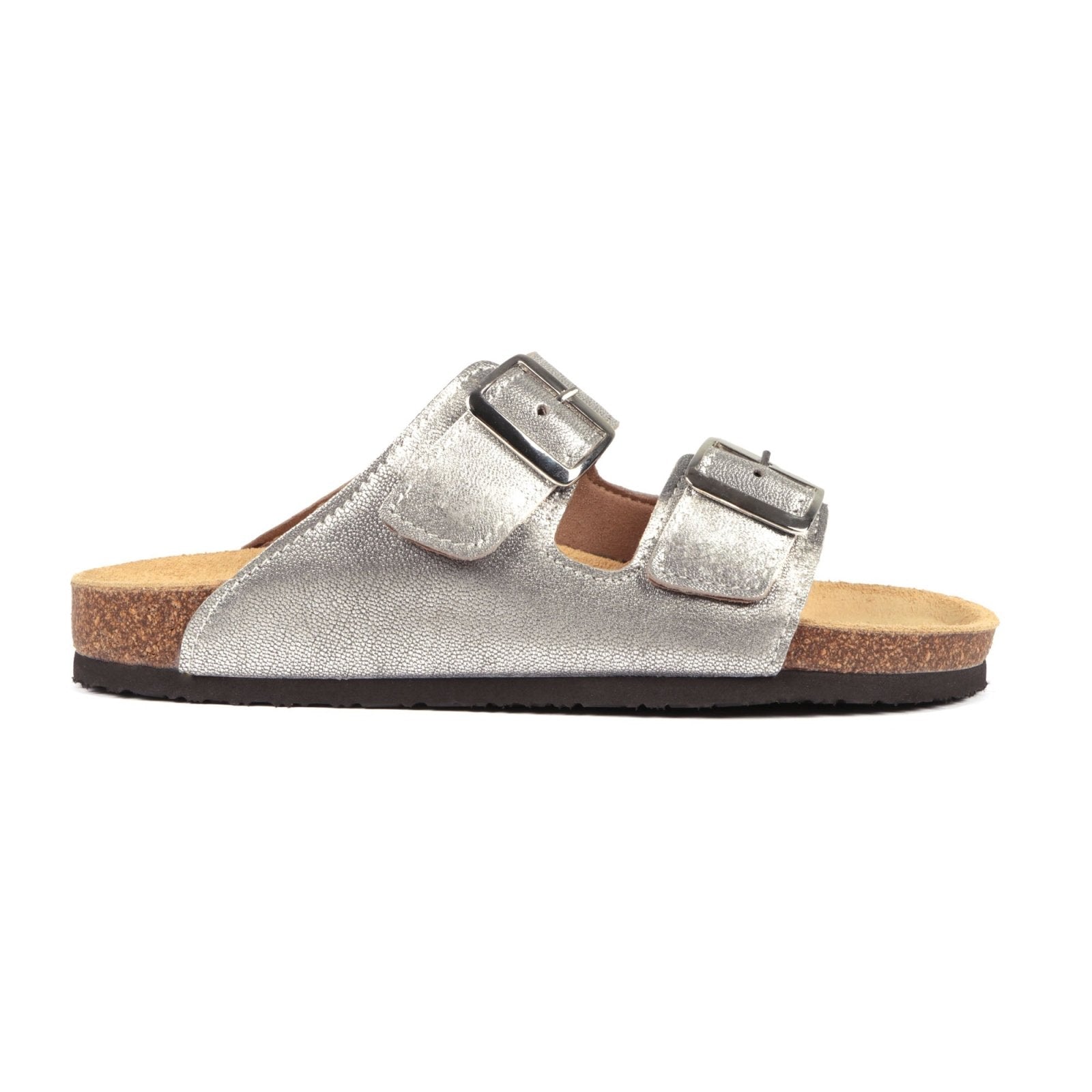 Freestyle Corkies Sophie Ladies Anatomical Premium Metallic Leather sandals - Freestyle SA Proudly local leather boots veldskoens vellies leather shoes suede veldskoens