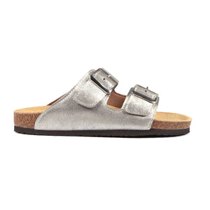 Freestyle Corkies Sophie Ladies Anatomical Premium Metallic Leather sandals - Freestyle SA Proudly local leather boots veldskoens vellies leather shoes suede veldskoens