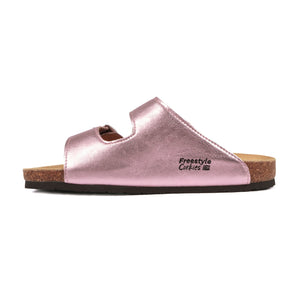 Freestyle Corkies Sophie Ladies Anatomical Premium Metallic Leather sandals - Freestyle SA Proudly local leather boots veldskoens vellies leather shoes suede veldskoens