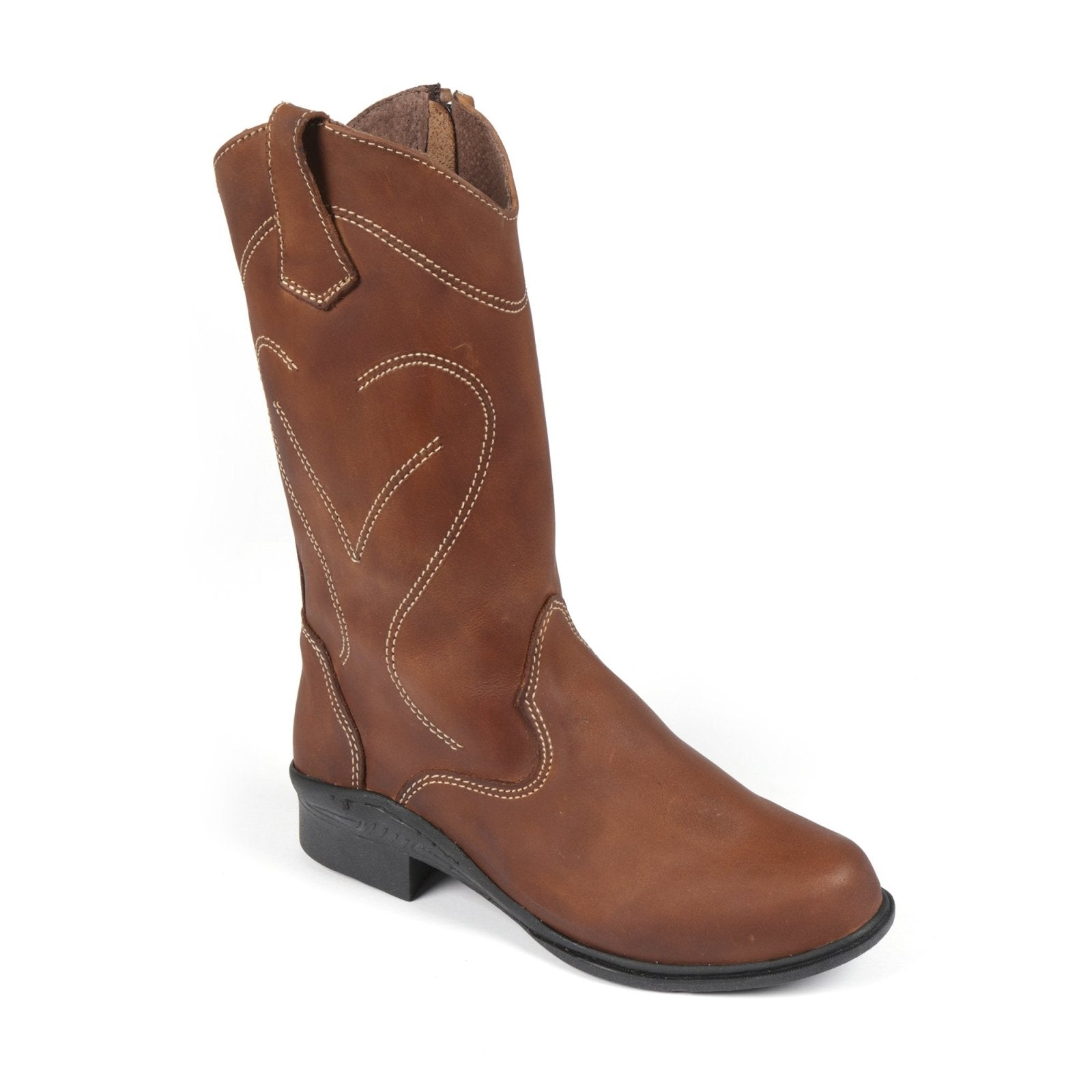 Freestyle Cowboy Ladies Premium Leather Boot - Freestyle SA Proudly local leather boots veldskoens vellies leather shoes suede veldskoens