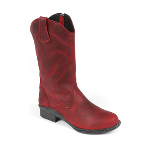 Freestyle Cowboy Ladies Premium Leather Boot - Freestyle SA Proudly local leather boots veldskoens vellies leather shoes suede veldskoens