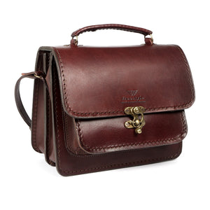 Gillian Eco Friendly Vegetable Tanned Hand Dyed Leather Bag - Freestyle SA Proudly local leather boots veldskoens vellies leather shoes suede veldskoens