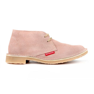 Hunter Vellie Unisex Premium Suede - Baby Pink - Freestyle SA Proudly local vellies leather boots veldskoens vellies leather shoes suede veldskoens