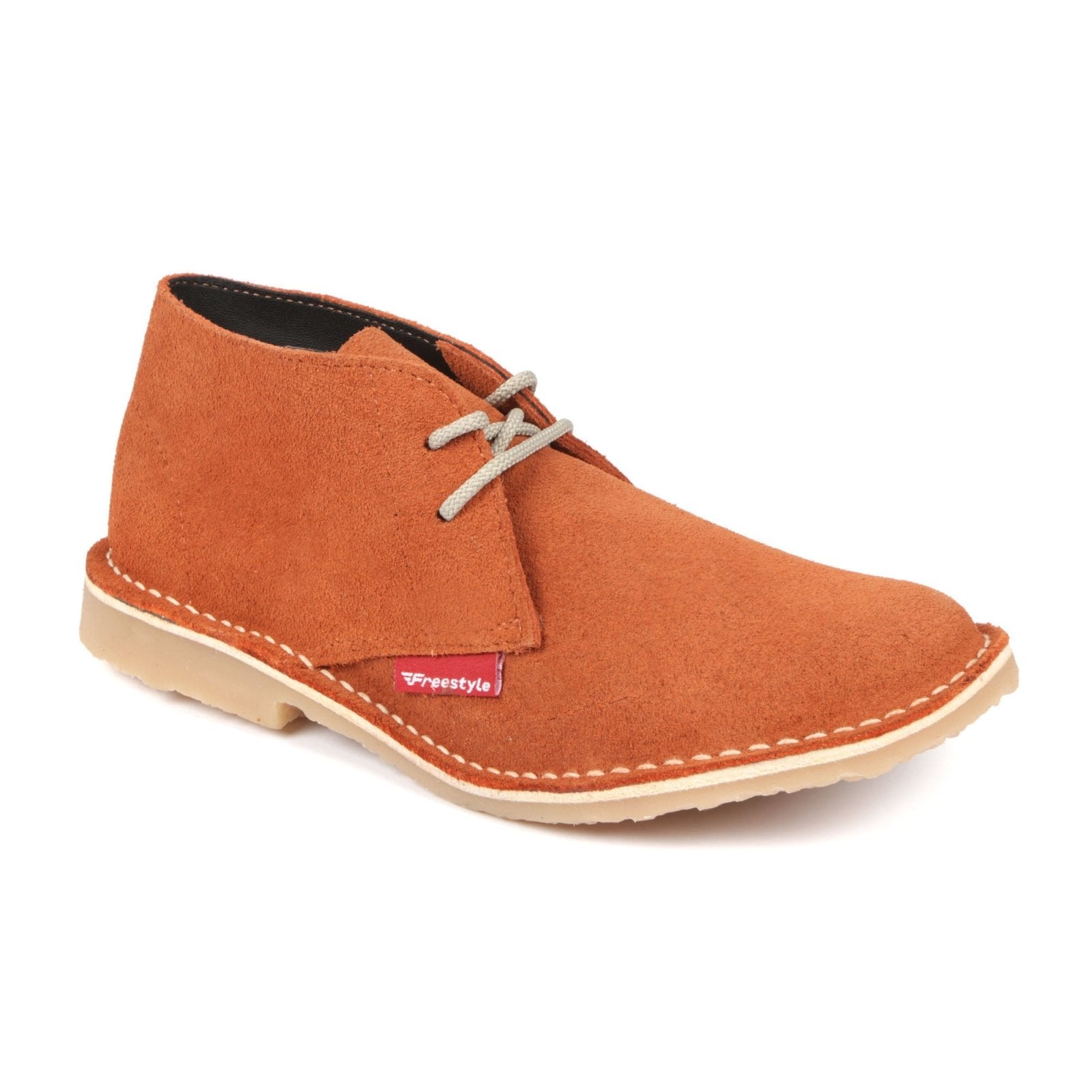 Hunter Vellie Unisex Premium Suede - Orange - Freestyle SA Proudly local vellies leather boots veldskoens vellies leather shoes suede veldskoens