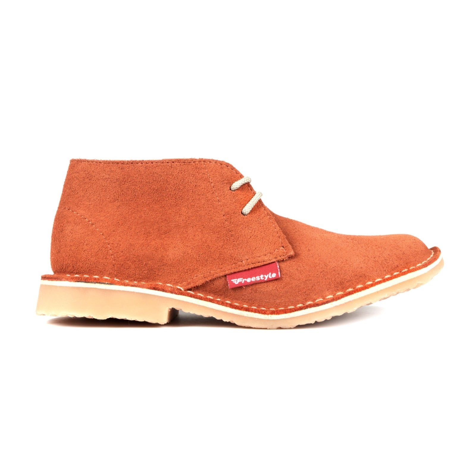 Hunter Vellie Unisex Premium Suede - Orange - Freestyle SA Proudly local vellies leather boots veldskoens vellies leather shoes suede veldskoens