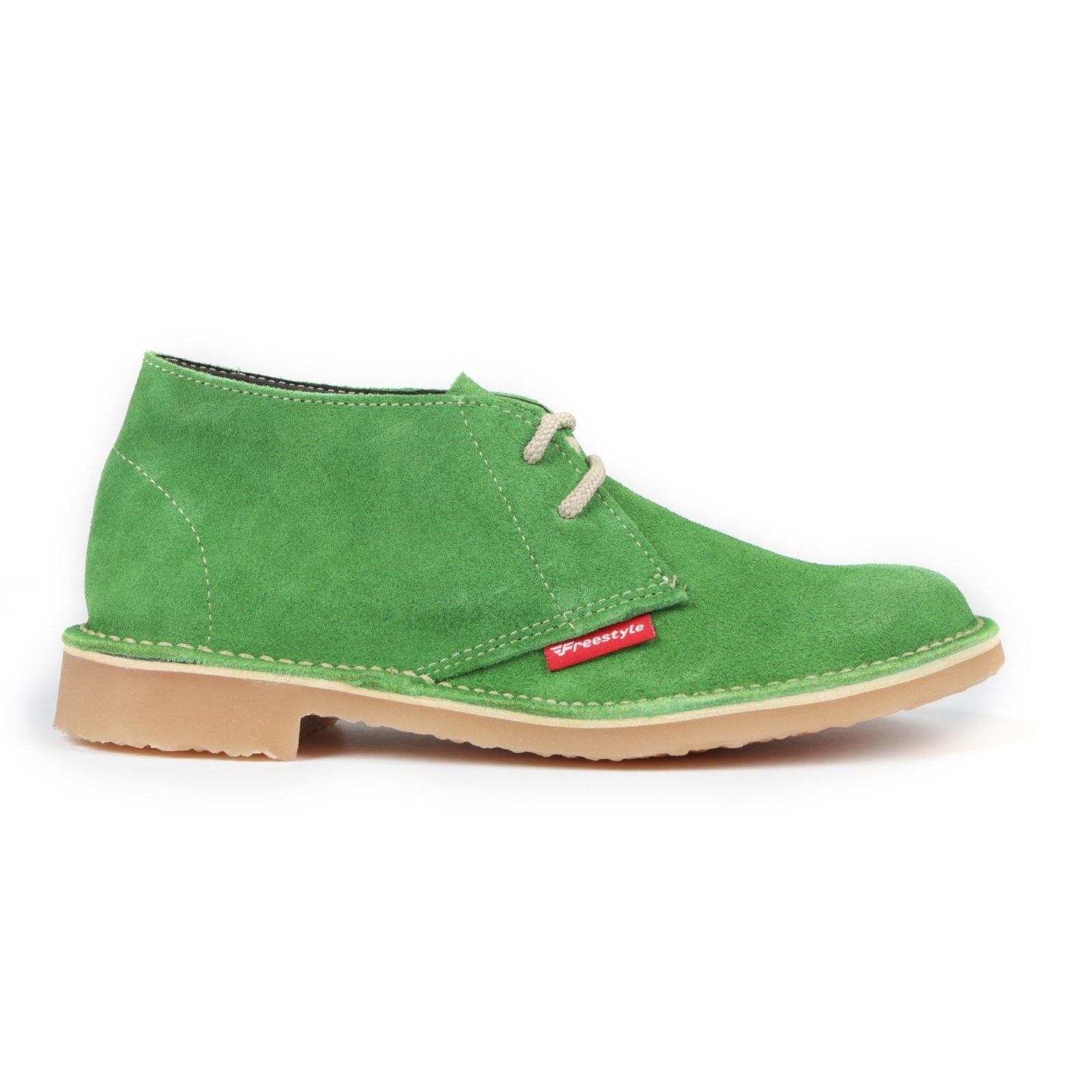 Hunter Vellie Unisex Premium Suede Veldskoen - Bright Green - Freestyle SA Proudly local leather boots veldskoens vellies leather shoes suede veldskoens