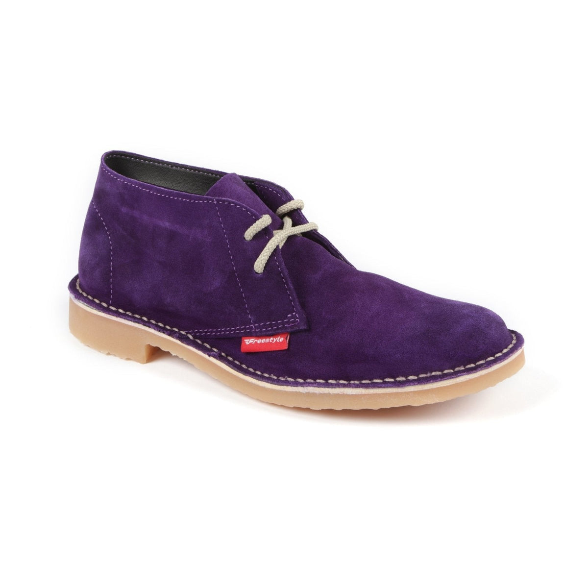 Hunter Vellie Unisex Premium Suede Veldskoen - Bright Purple - Freestyle SA Proudly local leather boots veldskoens vellies leather shoes suede veldskoens