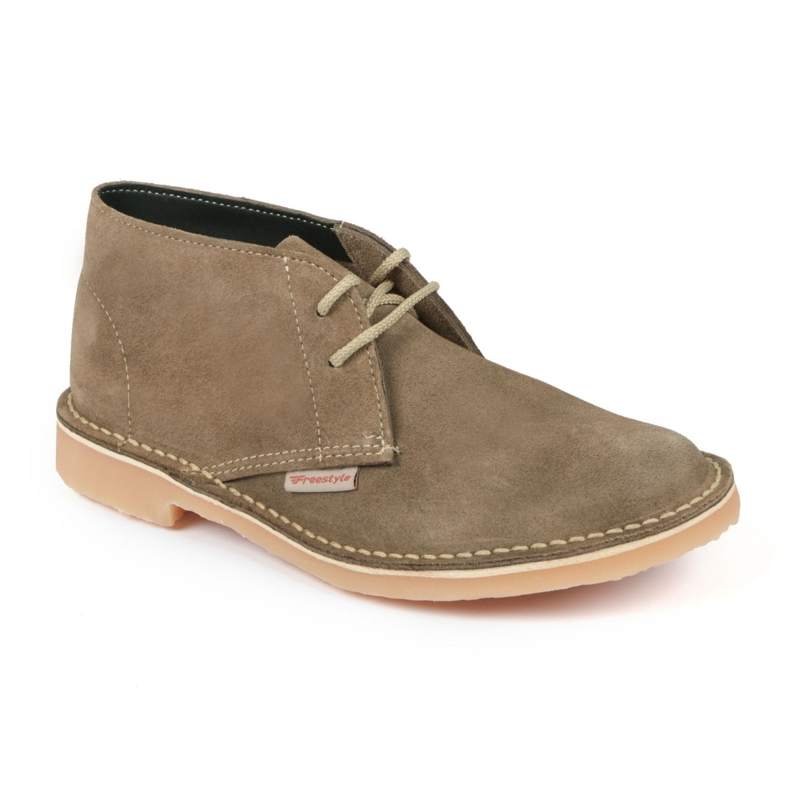 Hunter Vellie Unisex Premium Suede Veldskoen - Khaki - Freestyle SA Proudly local vellies leather boots veldskoens vellies leather shoes suede veldskoens