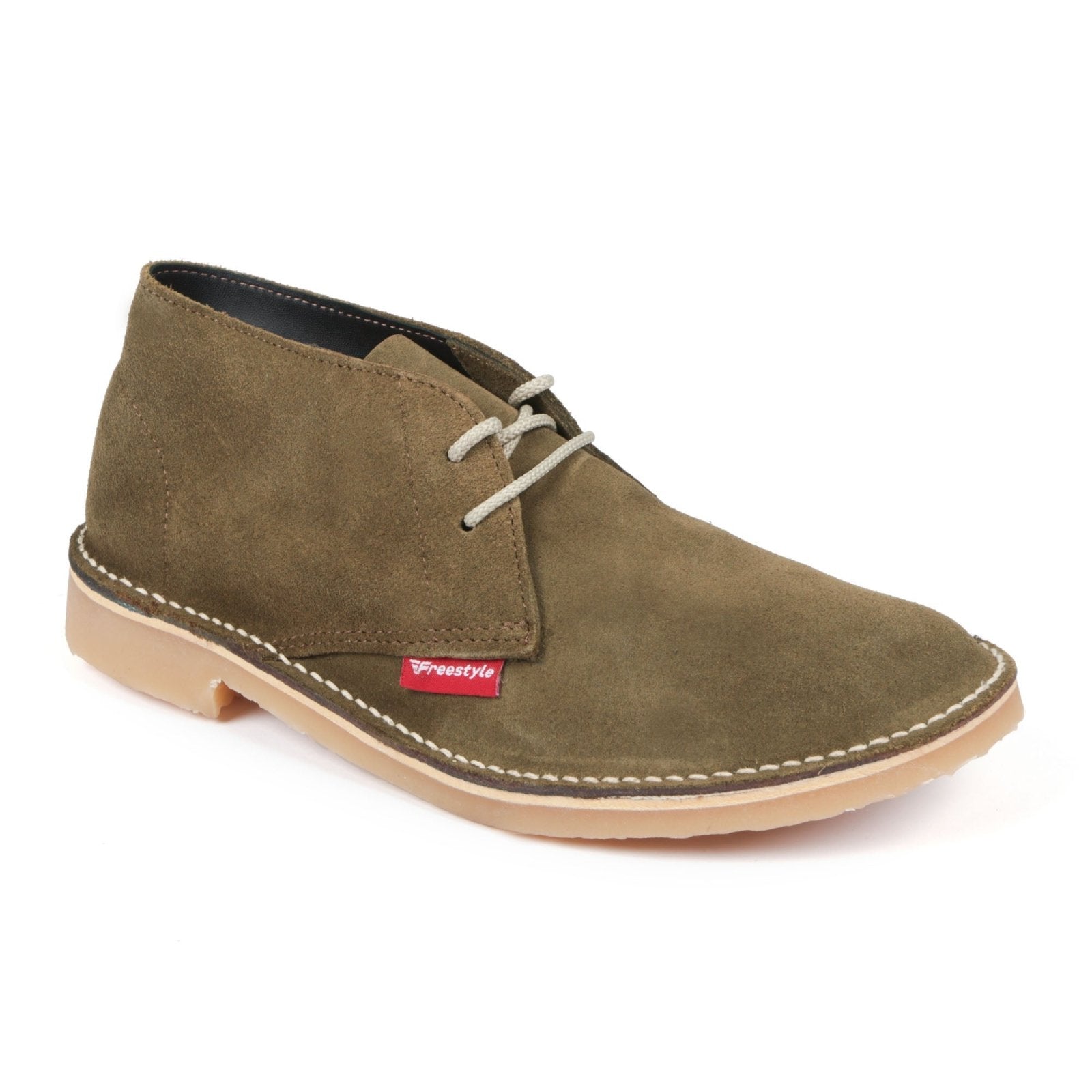 Hunter Vellie Unisex Premium Suede Veldskoen - Olive - Freestyle SA Proudly local vellies leather boots veldskoens vellies leather shoes suede veldskoens