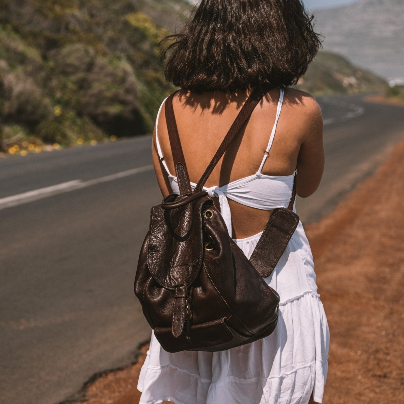Jacqui Ecology Premium Soft-Milled Genuine Kudu Leather Backpack - Freestyle SA Proudly local leather boots veldskoens vellies leather shoes suede veldskoens