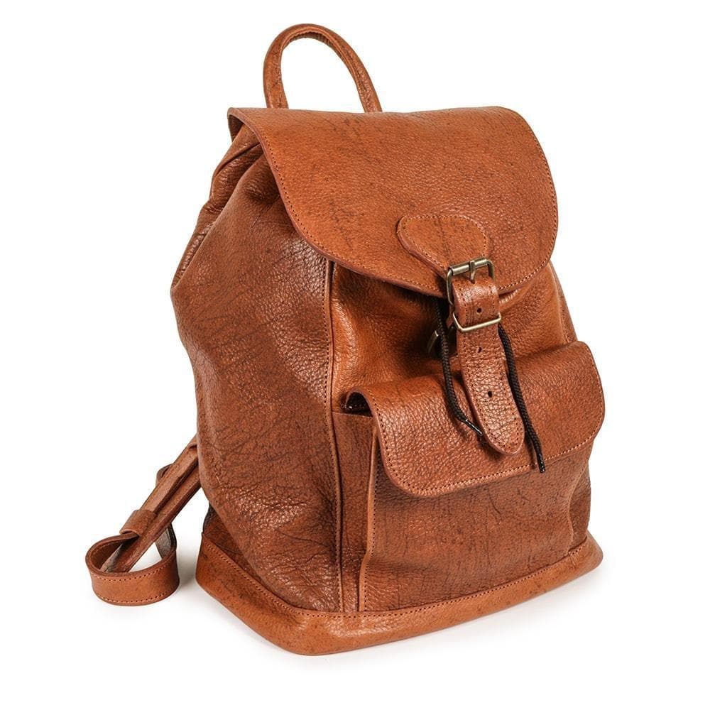 Jacqui Ecology soft-milled premium genuine Kudu leather Backpack - Freestyle SA Proudly local leather boots veldskoens vellies leather shoes suede veldskoens